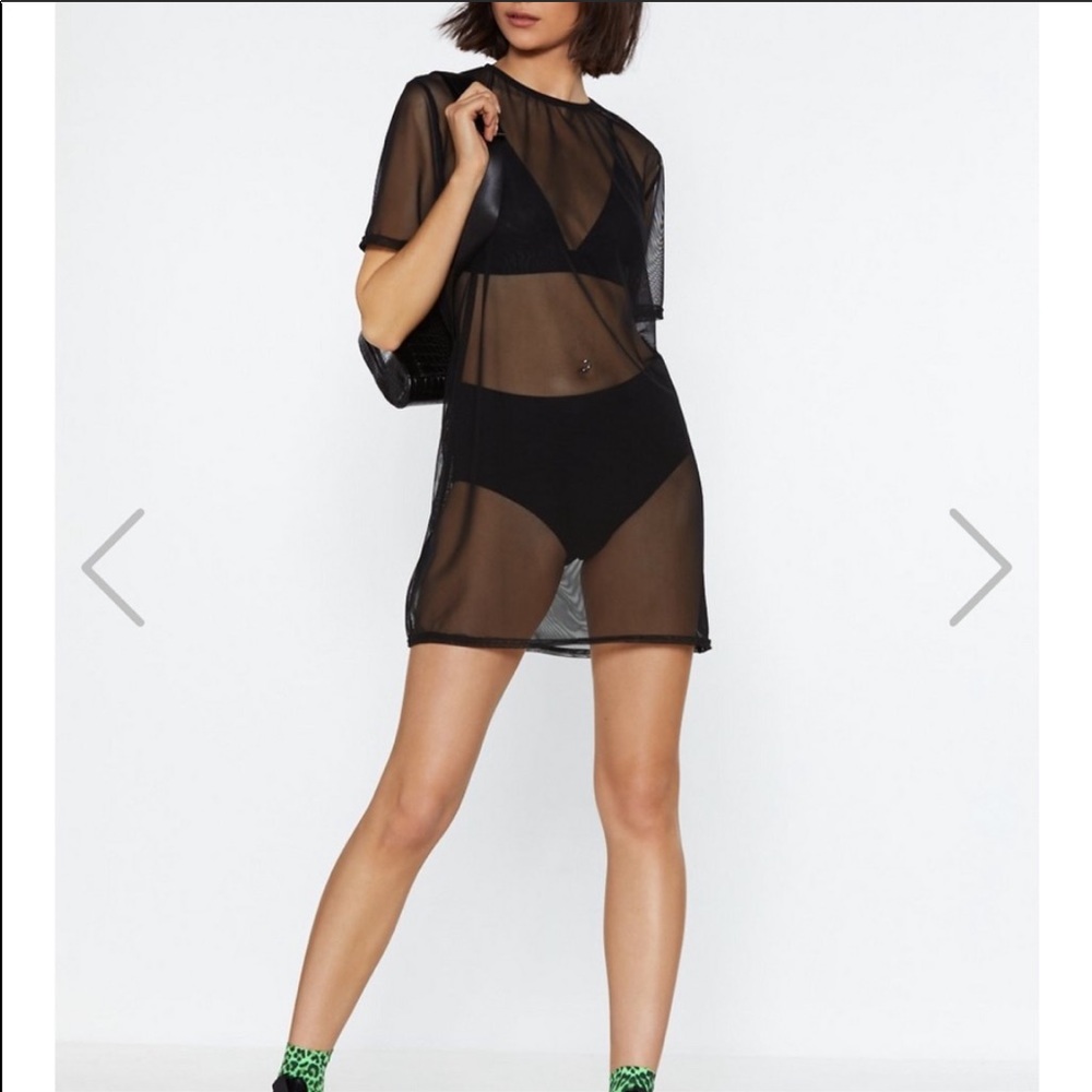 Black Mesh Dress